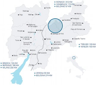 Mappa rete di riserve val di cembra